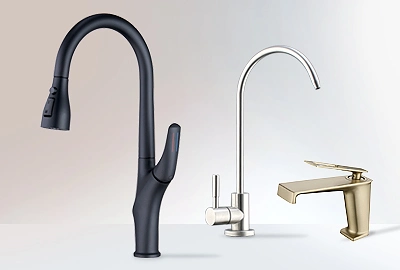 Ablinox Prezzo all'ingrosso di fabbrica Accessori da cucina Hardware in acciaio inossidabile 304 Doppia maniglia Sanitari Acqua Miscelatore da cucina Rubinetto per lavello