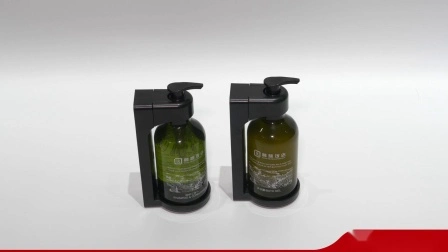 Dispenser di sapone gel doccia shampoo montato a parete per hotel manuale per la cura della pelle da 360 ml